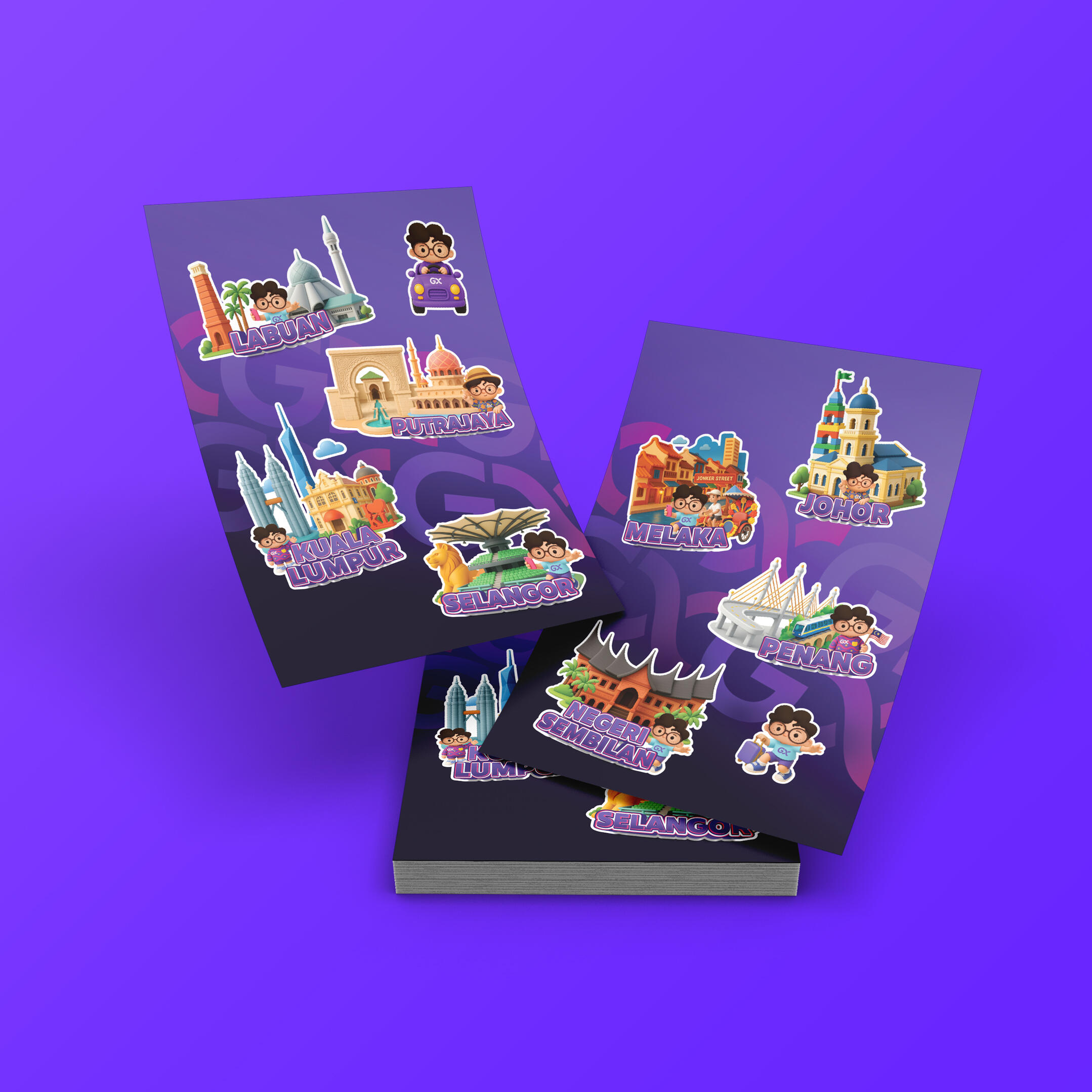 GXBANK: Johan in every state STICKER PACK GXBANK: Johan in every state STICKER PACK